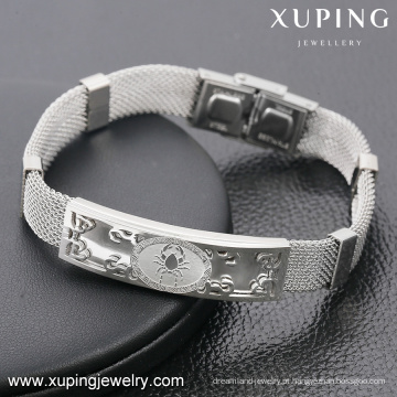 bracelete-29-xuping barato granel jóias moda pulseiras de aço inoxidável